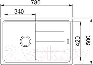 Изображение товара Мойка кухонная Franke Basis BFG 611 (114.0313.332)