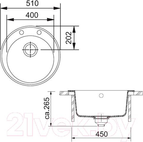 Изображение товара Мойка кухонная Franke Ronda ROG 610-41 (114.0175.158)