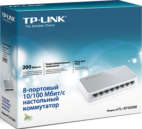 Изображение товара Коммутатор TP-Link TL-SF1008D