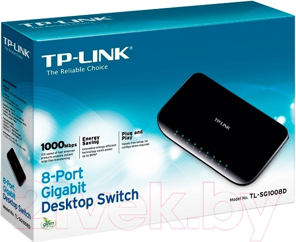 Изображение товара Коммутатор TP-Link TL-SG1008D