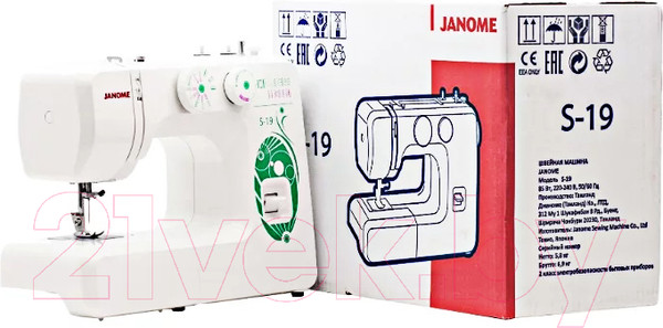 Изображение товара Швейная машина Janome S-19