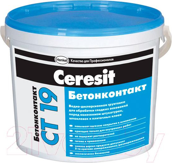 Изображение товара Грунтовка Ceresit CT 19 Бетонконтакт (5л)