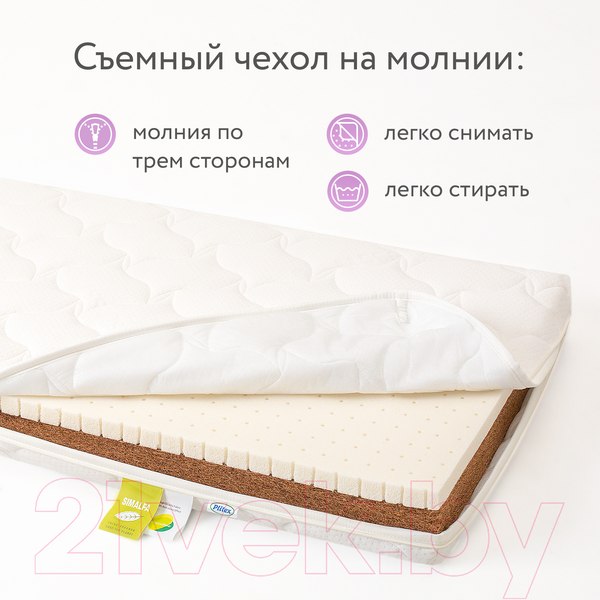 Изображение товара Матрас в кроватку Plitex Комфорт-элит ЭЛ-119-02