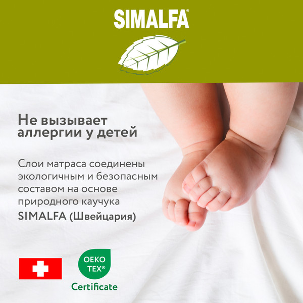 Изображение товара Матрас в кроватку Plitex EcoDream ЭКД-01 (ЭКД-119-01)