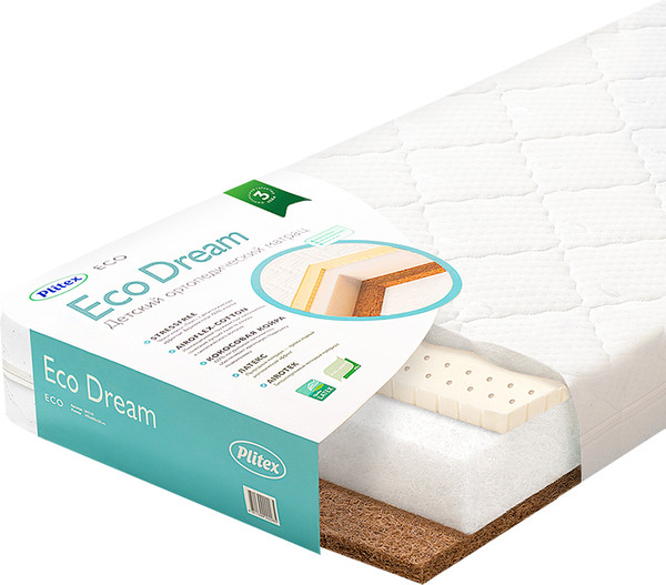 Матрас в кроватку Plitex EcoDream ЭКД-01 (ЭКД-119-01)