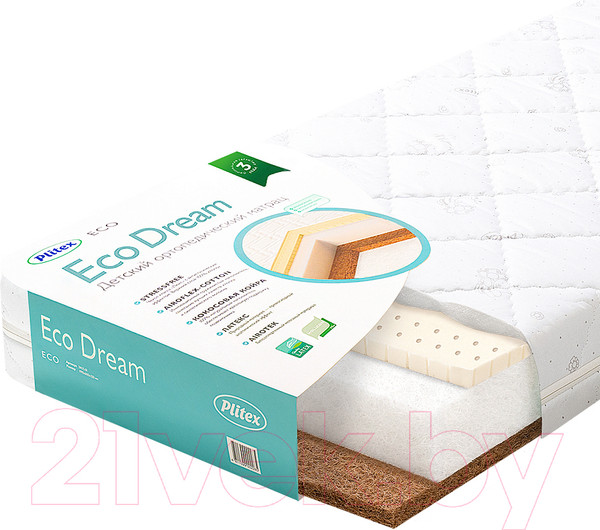 Матрас в кроватку Plitex EcoDream ЭКД-01 (ЭКД-119-01)