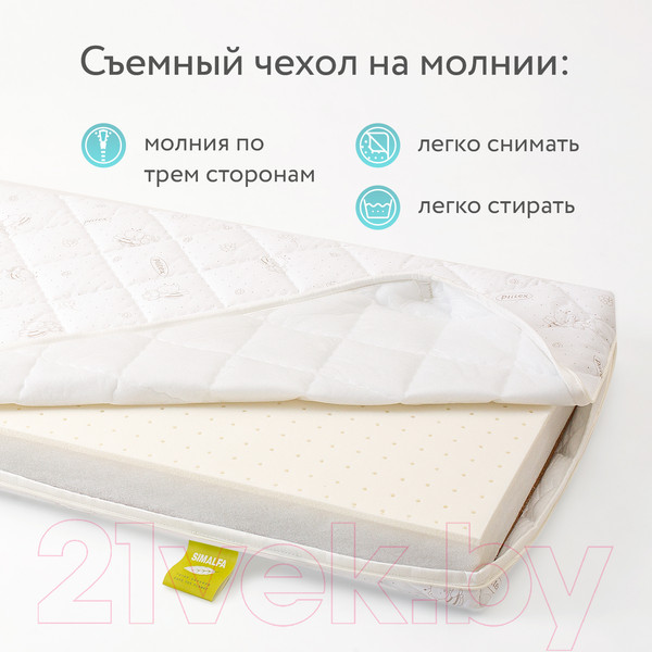 Изображение товара Матрас в кроватку Plitex EcoDream ЭКД-01 (ЭКД-119-01)