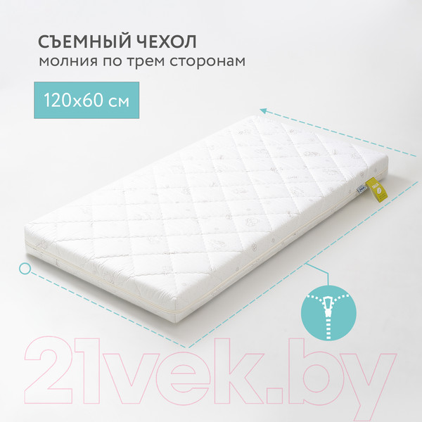 Изображение товара Матрас в кроватку Plitex EcoDream ЭКД-01 (ЭКД-119-01)