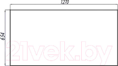 Изображение товара Зеркало Акватон Отель 127 (1A107802OT010)