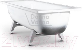 Изображение товара Ванна стальная ВИЗ Donna Vanna 170x70 (белая орхидея, с ножками)