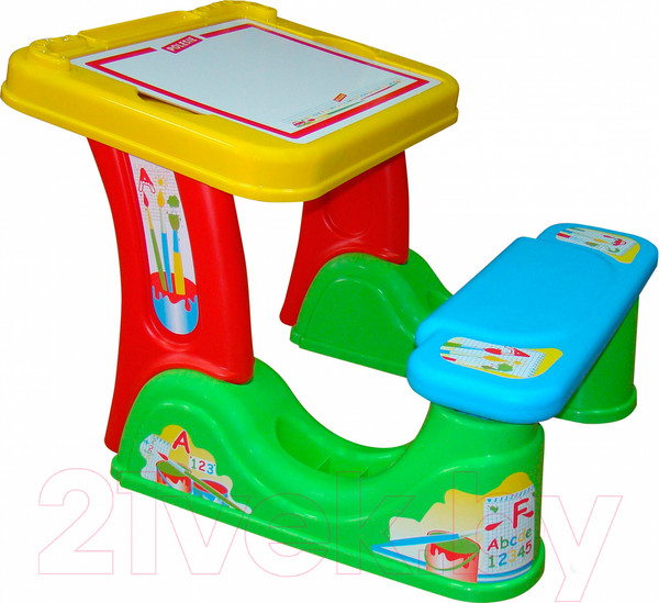 Изображение товара Комплект мебели с детским столом Полесье Набор дошкольника с принадлежностями / 36667