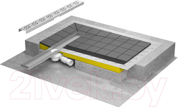 Изображение товара Решетка для трапа Excellent 5R075Q Quadro