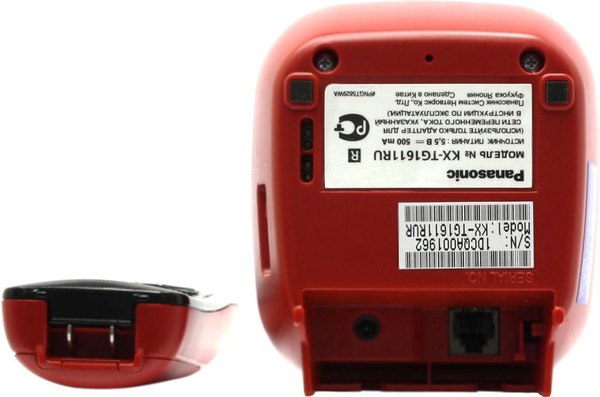 Изображение товара Беспроводной телефон Panasonic KX-TG1611 (красный)