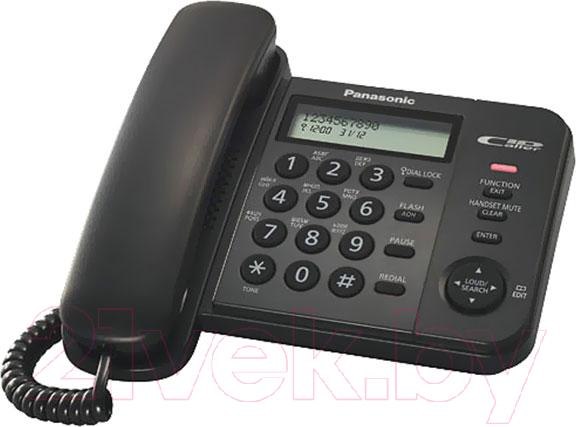 Изображение товара Проводной телефон Panasonic KX-TS2356 (черный)