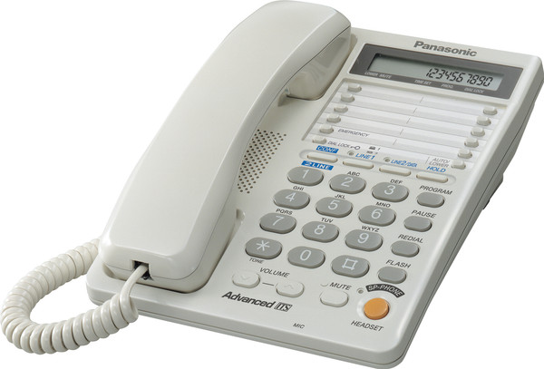 Изображение товара Проводной телефон Panasonic KX-TS2368  (белый)