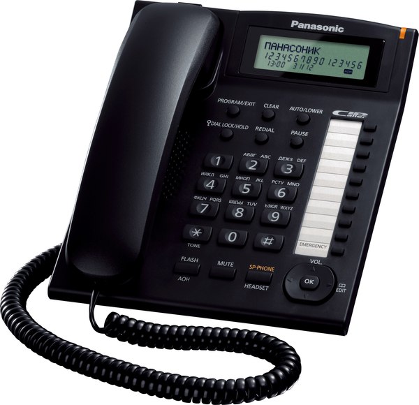 Изображение товара Проводной телефон Panasonic KX-TS2388 (черный)