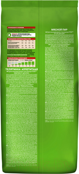 Изображение товара Сухой корм для кошек Kitekat Мясной пир (15кг)