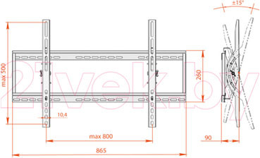 Изображение товара Кронштейн для телевизора Electric Light КБ-01-45