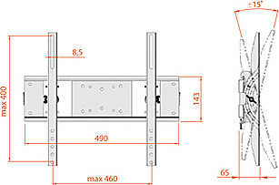 Изображение товара Кронштейн для телевизора Electric Light КБ-01-54 (черный)