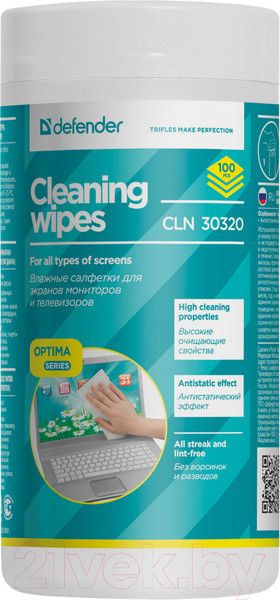 Салфетки для ухода за техникой Defender CLN30320