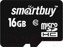 Изображение товара Карта памяти SmartBuy microSDHC (Class 10) 16 Гб + SD адаптер (SB16GBSDCL10-01)