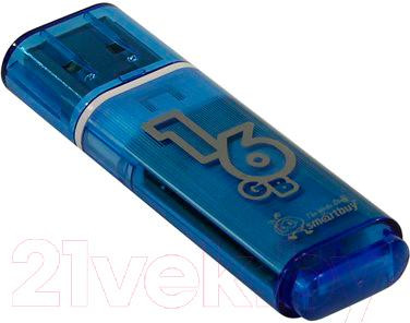 Изображение товара USB flash накопитель SmartBuy Glossy Blue 16GB (SB16GBGS-B)