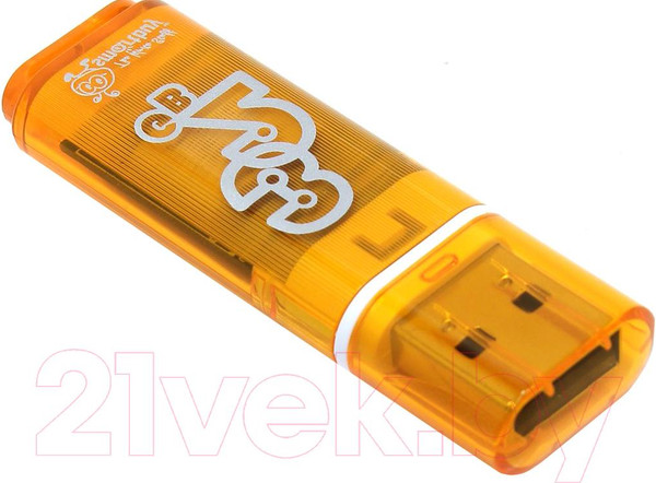 Изображение товара USB flash накопитель SmartBuy Glossy Orange 32GB (SB32GBGS-Or)