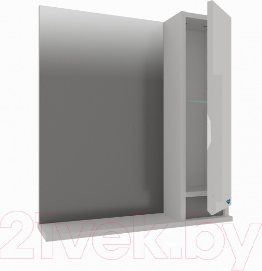Изображение товара Шкаф с зеркалом для ванной АВН Бергамо 60 / 47.02