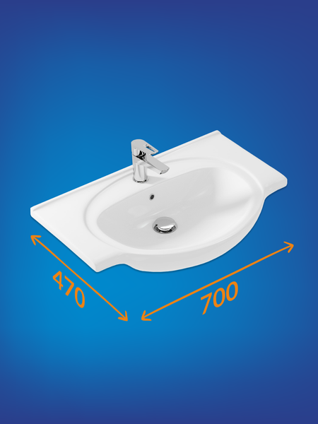 Изображение товара Умывальник Cersanit Erica 70 (S-UM-ERI70-1-W)