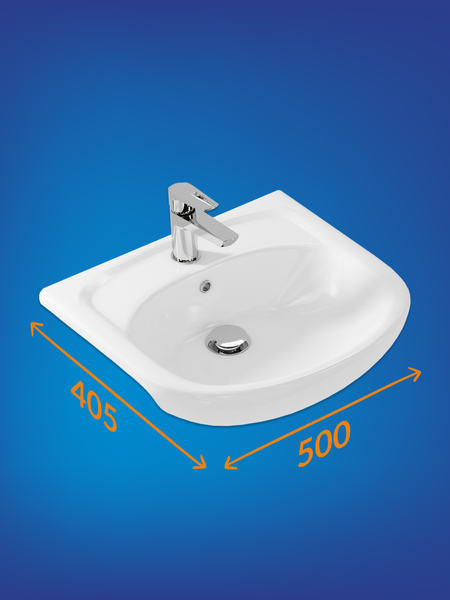 Изображение товара Умывальник Cersanit Erica 50 (S-UM-ERI-50-1-W)