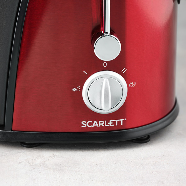 Изображение товара Соковыжималка электрическая Scarlett SC-JE50S15 (бордовый/нержавеющая сталь)