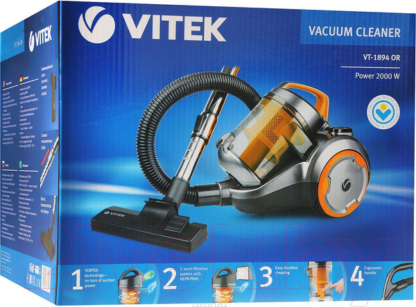 Изображение товара Пылесос Vitek VT-1894 OR