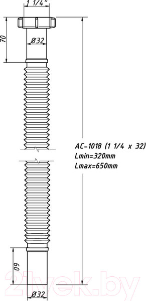 Изображение товара Гибкая подводка ОРИО АС-1018