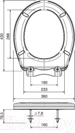 Изображение товара Сиденье для унитаза ОРИО К-04 (салатовый)