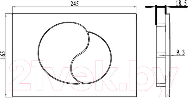 Изображение товара Кнопка для инсталляции IDDIS Unifix UNI21CHi77