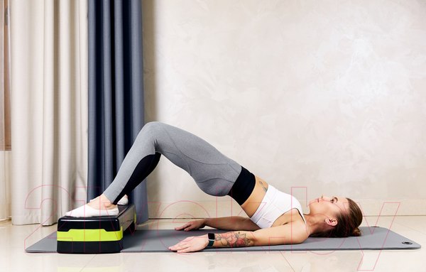 Изображение товара Степ-платформа Sundays Fitness IR97301 (черный/зеленый)