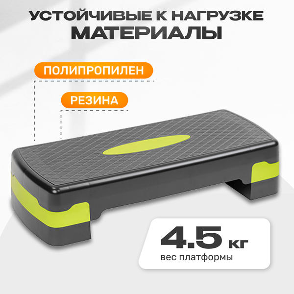 Изображение товара Степ-платформа Sundays Fitness IR97301 (черный/зеленый)