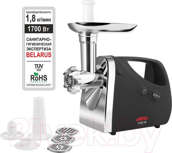 Изображение товара Мясорубка электрическая Aresa AR-2102