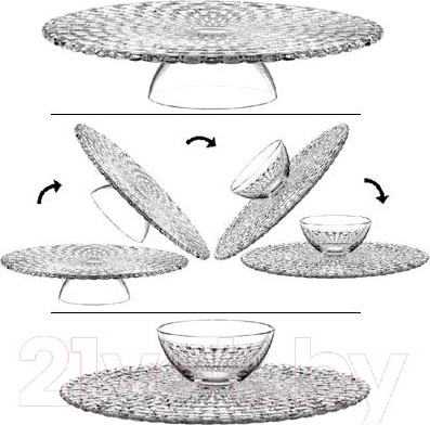 Изображение товара Блюдо для снеков Nachtmann Dancing Stars Bossa Nova / 77809 (для чипсов и соуса)