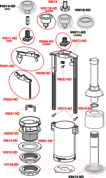 Изображение товара Арматура Alcadrain A2000-CHROM