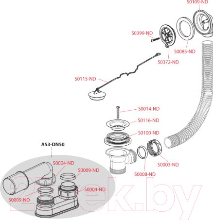 Изображение товара Сифон Alcadrain A501