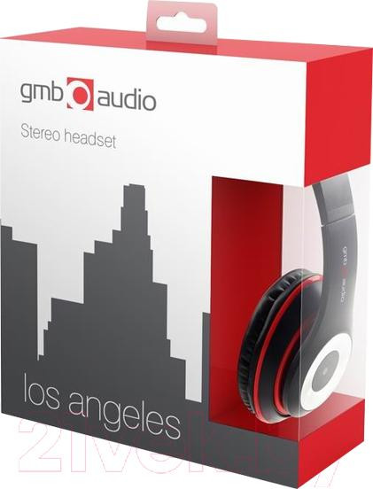 Изображение товара Наушники-гарнитура Gembird MHS-LAX-B Los Angeles (черный)