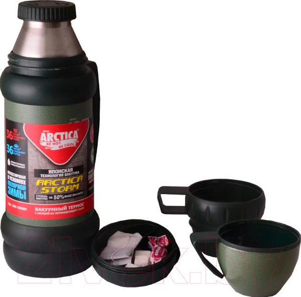 Изображение товара Термос для напитков Арктика 109-1000М (зеленый)