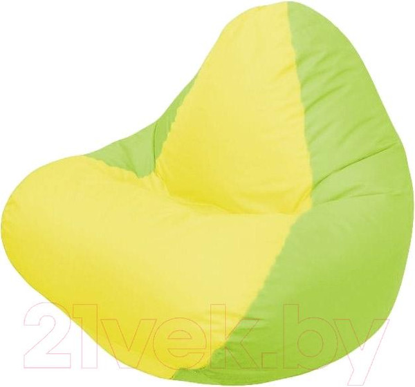 Изображение товара Бескаркасное кресло Flagman Relax Г4.1-036 (желтый/салатовый)