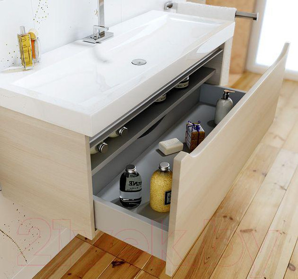 Изображение товара Тумба с умывальником Aqwella Верона 100 / Ver.01.10/A