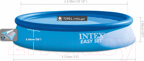 Изображение товара Надувной бассейн Intex Easy Set / 28143NP (396x84)
