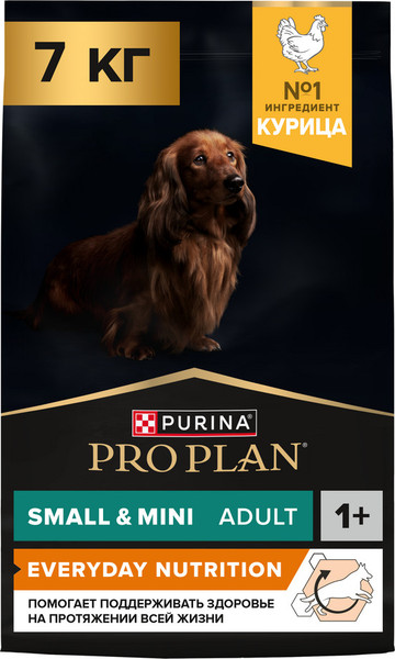 Изображение товара Сухой корм для собак Pro Plan Adult Small & Mini Opti Health с курицей (7кг)