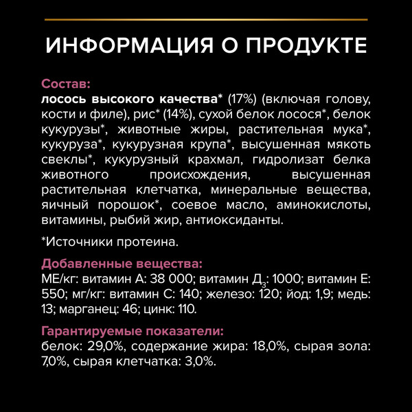 Изображение товара Сухой корм для собак Pro Plan Adult Medium Sensitive Skin с лососем и рисом (14кг)