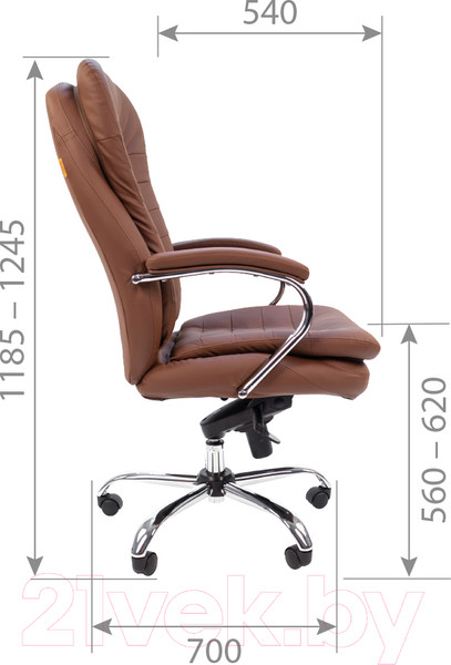 Изображение товара Кресло офисное Chairman 795 (коричневый)