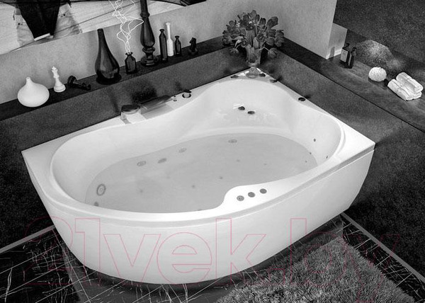 Изображение товара Ванна акриловая Aquanet Capri 160x100 R